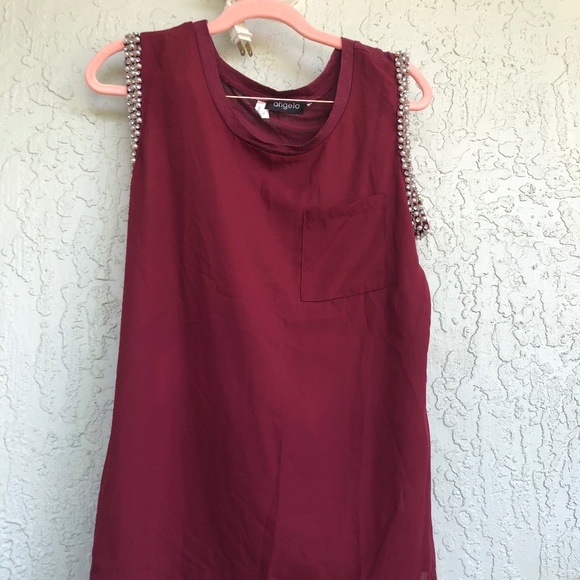 🦄 Angela sleeveless top with bling trim - Picture 6 of 9